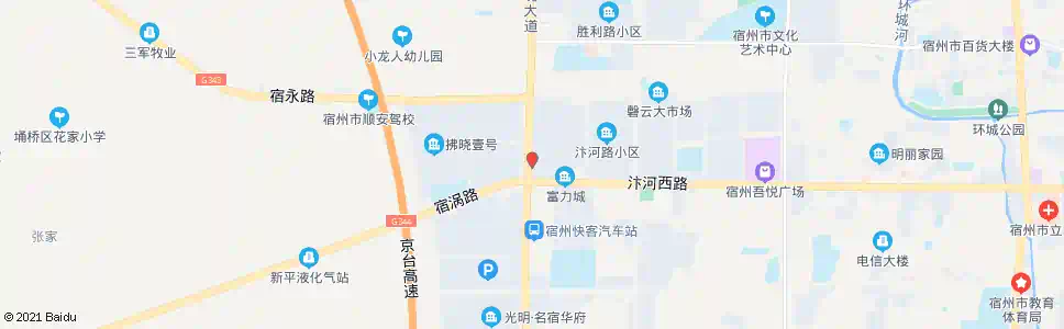 宿州西三里_公交站地图_宿州公交_妙搜公交查询2025