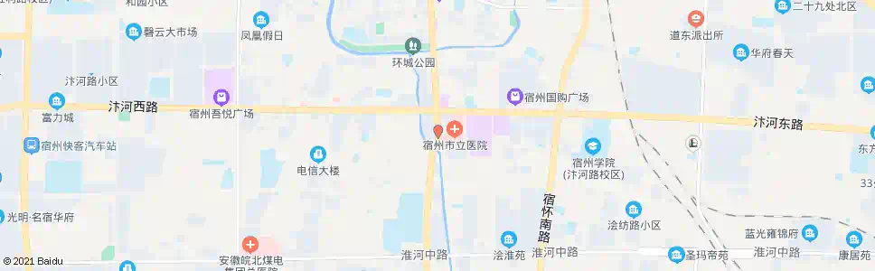 宿州南关菜场_公交站地图_宿州公交_妙搜公交查询2025