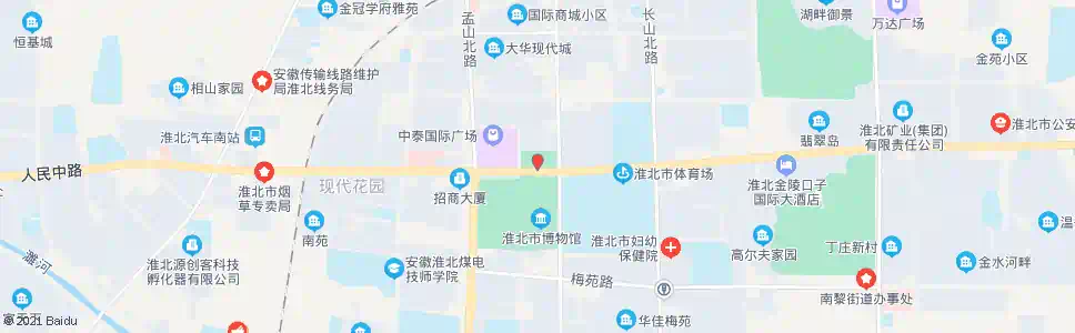 宿州一中(东门)_公交站地图_宿州公交_妙搜公交查询2025