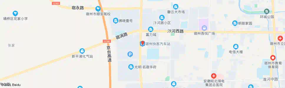 宿州快客站_公交站地图_宿州公交_妙搜公交查询2025