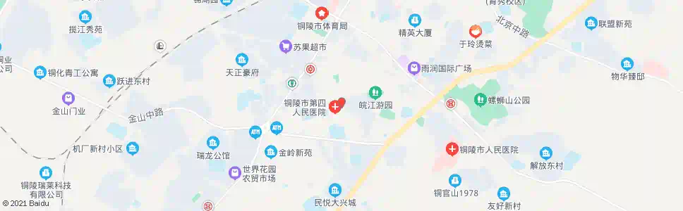 铜陵第四人民医院_公交站地图_铜陵公交_妙搜公交查询2025