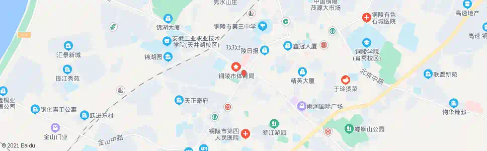 铜陵铜都广场(体育馆)_公交站地图_铜陵公交_妙搜公交查询2025