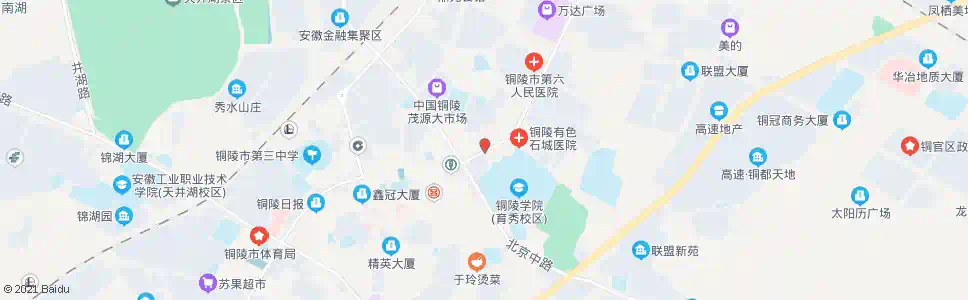 铜陵北京中路_公交站地图_铜陵公交_妙搜公交查询2025