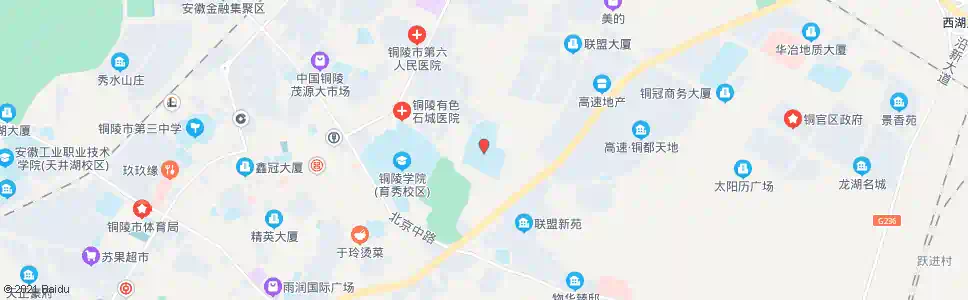 铜陵第一中学_公交站地图_铜陵公交_妙搜公交查询2025