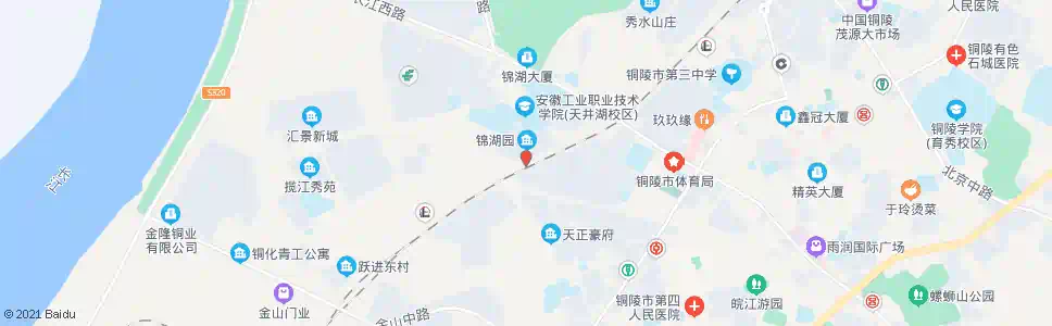 铜陵锦湖园小区_公交站地图_铜陵公交_妙搜公交查询2025