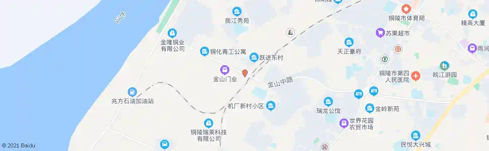 铜陵金山西路(铜官大道)_公交站地图_铜陵公交_妙搜公交查询2025