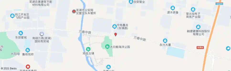 芜湖万春路8号站_公交站地图_芜湖公交_妙搜公交查询2025