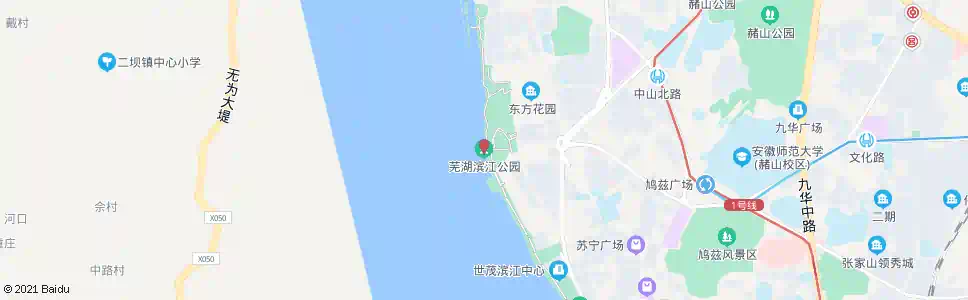 芜湖滨江公园_公交站地图_芜湖公交_妙搜公交查询2025