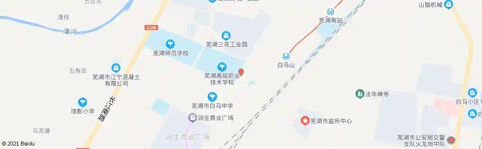 芜湖花津南路4号站_公交站地图_芜湖公交_妙搜公交查询2025