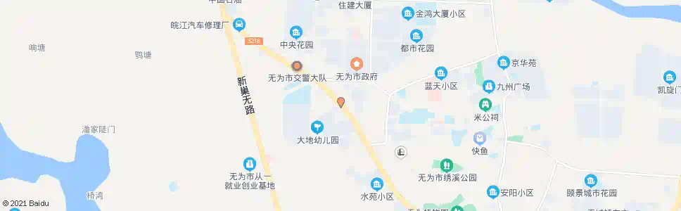 芜湖无城中队_公交站地图_芜湖公交_妙搜公交查询2025