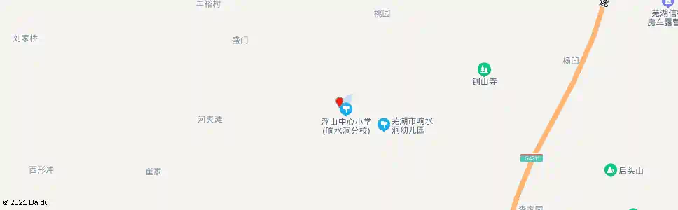 芜湖响水涧小学_公交站地图_芜湖公交_妙搜公交查询2025