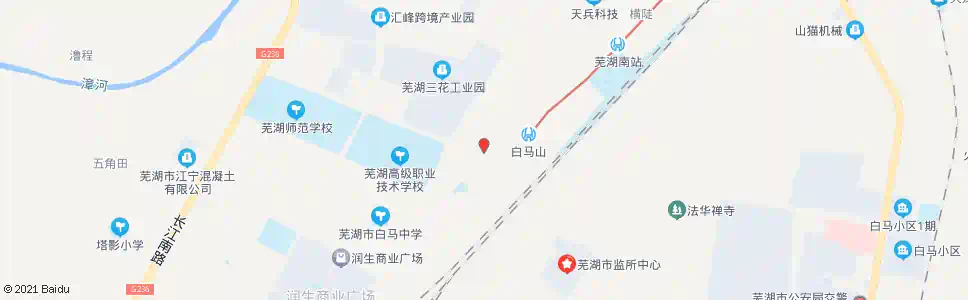 芜湖白马山路1号站_公交站地图_芜湖公交_妙搜公交查询2025