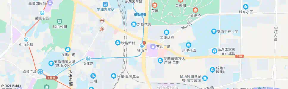芜湖神山口(南)_公交站地图_芜湖公交_妙搜公交查询2025