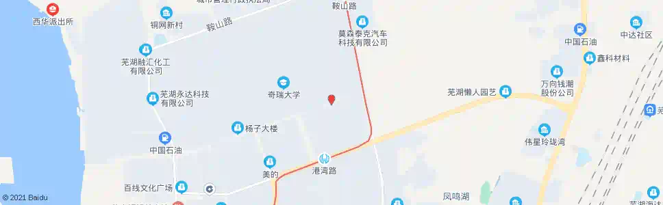 芜湖奇瑞二号门_公交站地图_芜湖公交_妙搜公交查询2025