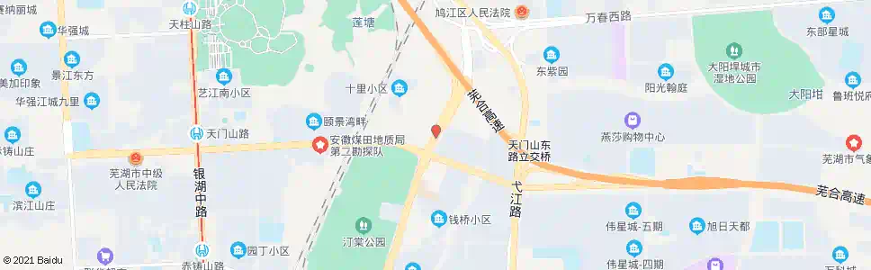 芜湖十里牌立交桥_公交站地图_芜湖公交_妙搜公交查询2025