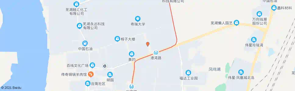 芜湖珠江路_公交站地图_芜湖公交_妙搜公交查询2025