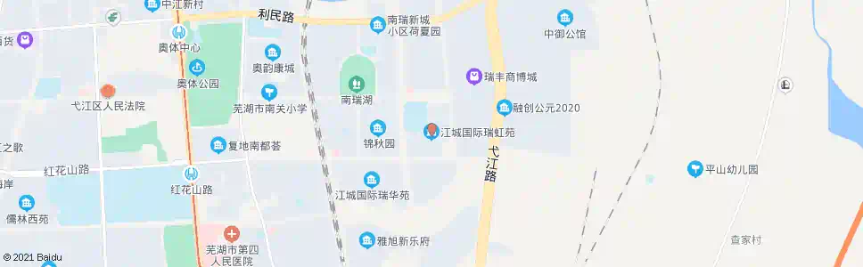 芜湖临时站(江城国际瑞虹苑)_公交站地图_芜湖公交_妙搜公交查询2025
