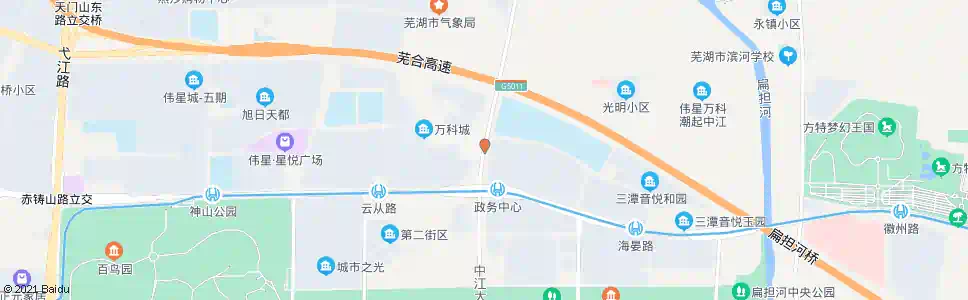 芜湖第一中学西_公交站地图_芜湖公交_妙搜公交查询2025