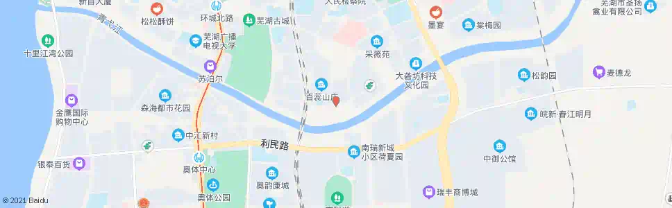 芜湖百蕊山庄_公交站地图_芜湖公交_妙搜公交查询2025