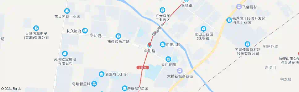 芜湖华山路_公交站地图_芜湖公交_妙搜公交查询2025