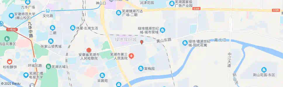 芜湖黄山东路1号站_公交站地图_芜湖公交_妙搜公交查询2025