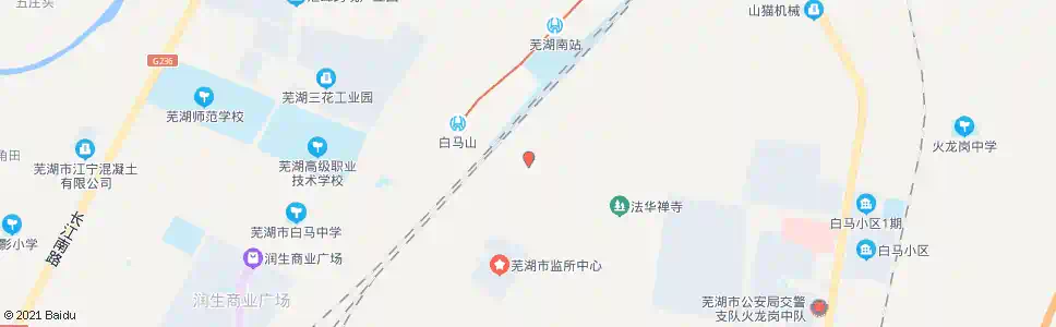 芜湖白马山路2号站_公交站地图_芜湖公交_妙搜公交查询2025