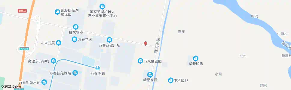 芜湖美的精品_公交站地图_芜湖公交_妙搜公交查询2025