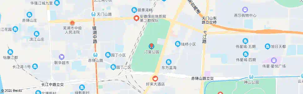芜湖汀棠公园(南)_公交站地图_芜湖公交_妙搜公交查询2025