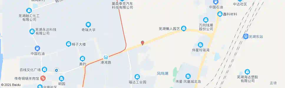 芜湖凤鸣湖小区_公交站地图_芜湖公交_妙搜公交查询2025