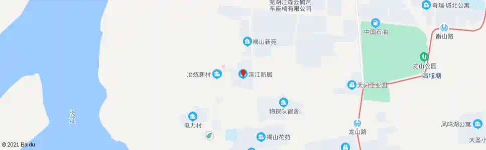 芜湖滨江新居_公交站地图_芜湖公交_妙搜公交查询2025