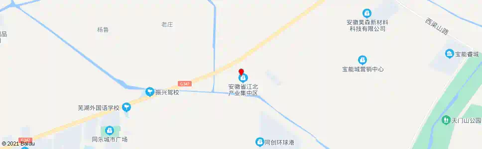 芜湖江北集中区管委会(南)_公交站地图_芜湖公交_妙搜公交查询2025