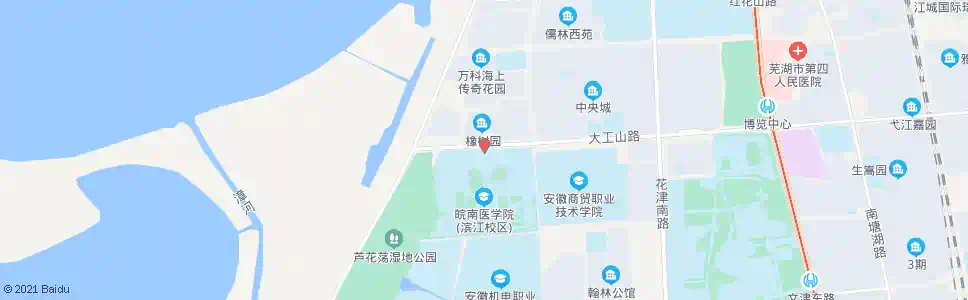 芜湖地大橡树园(皖南医学院南校区北门)_公交站地图_芜湖公交_妙搜公交查询2025
