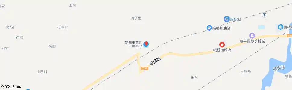 芜湖四十三中_公交站地图_芜湖公交_妙搜公交查询2025