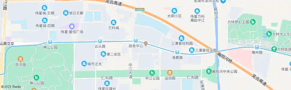 芜湖金融中心北_公交站地图_芜湖公交_妙搜公交查询2025