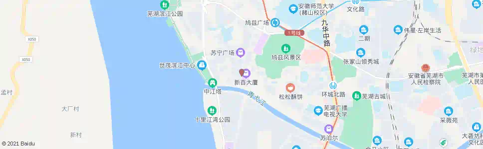 芜湖融汇中江广场_公交站地图_芜湖公交_妙搜公交查询2025