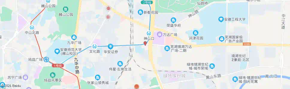 芜湖神山口立交桥_公交站地图_芜湖公交_妙搜公交查询2025
