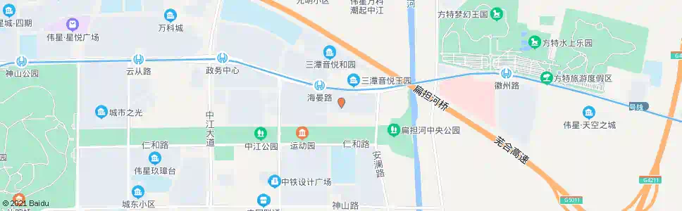 芜湖东城豪庭停靠站_公交站地图_芜湖公交_妙搜公交查询2025
