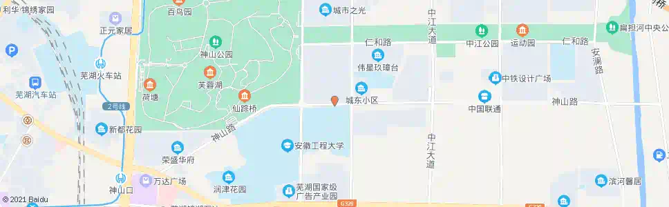 芜湖安徽工程大学北_公交站地图_芜湖公交_妙搜公交查询2025