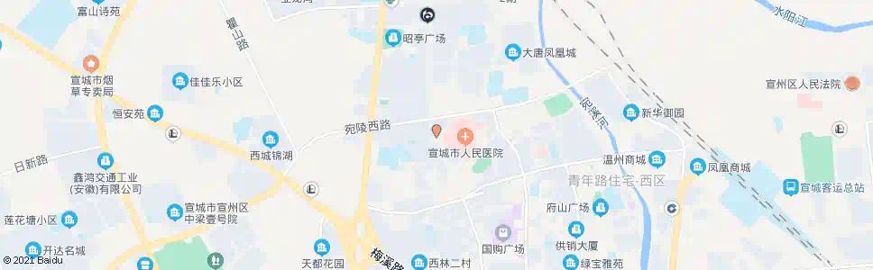 宣城敬亭苑_公交站地图_宣城公交_妙搜公交查询2025