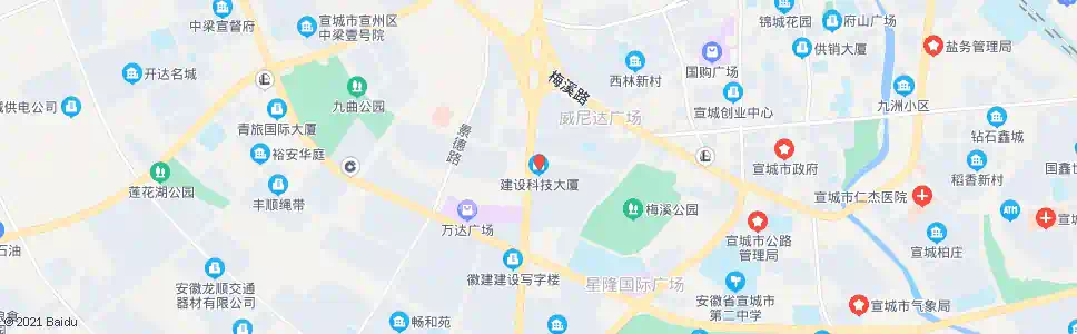 宣城建设科技大厦_公交站地图_宣城公交_妙搜公交查询2025
