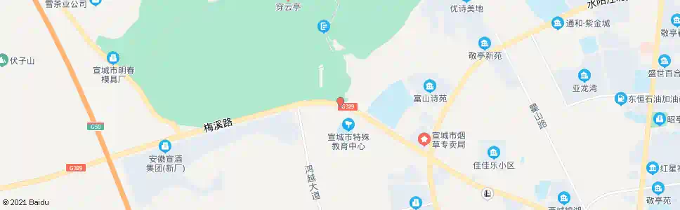 宣城敬亭山度假村_公交站地图_宣城公交_妙搜公交查询2025