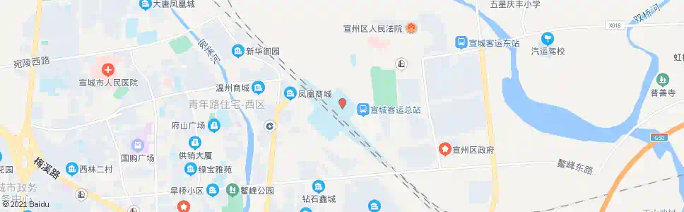 宣城宣州市场北门_公交站地图_宣城公交_妙搜公交查询2025