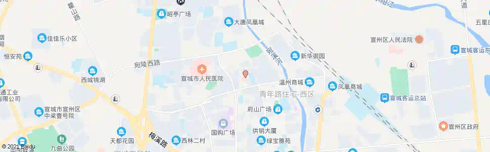 宣城中医院_公交站地图_宣城公交_妙搜公交查询2025