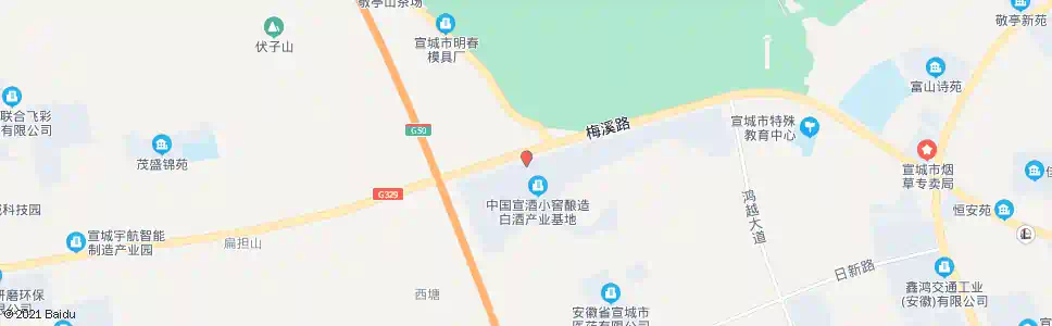 宣城宣酒厂_公交站地图_宣城公交_妙搜公交查询2025