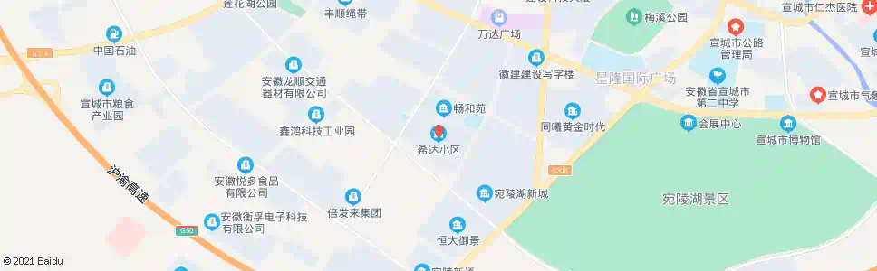 宣城希达小区_公交站地图_宣城公交_妙搜公交查询2025