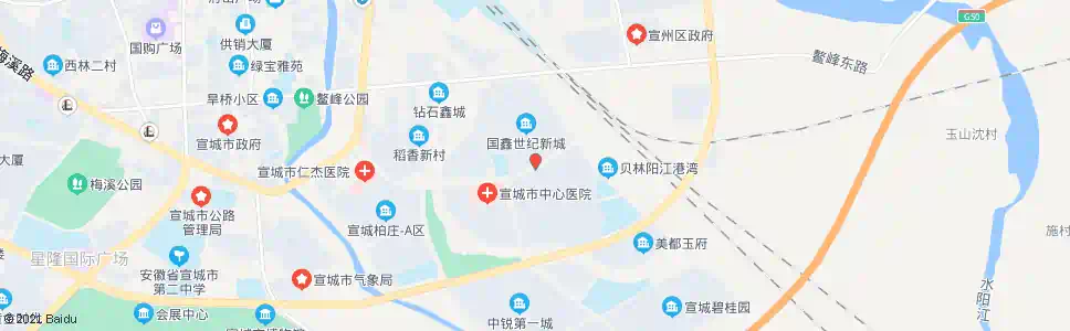 宣城五小_公交站地图_宣城公交_妙搜公交查询2025