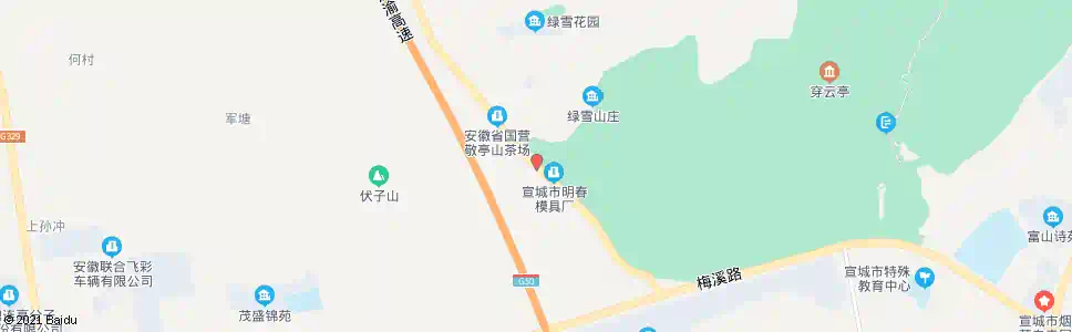 宣城团山居委会_公交站地图_宣城公交_妙搜公交查询2025