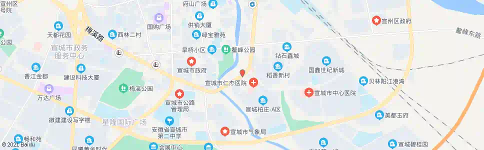宣城月牙湾_公交站地图_宣城公交_妙搜公交查询2025