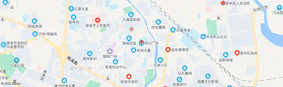 宣城府山广场_公交站地图_宣城公交_妙搜公交查询2025