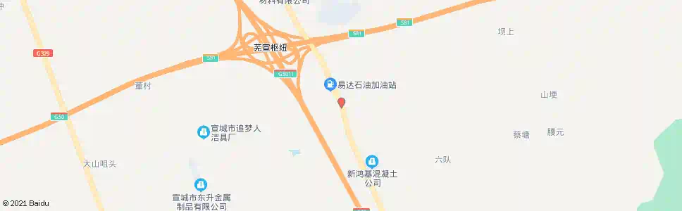 宣城团山街道_公交站地图_宣城公交_妙搜公交查询2025